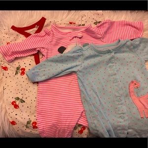 0-3 months Carter’s Pajamas Lot of 6
